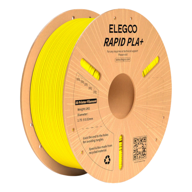 Філамент (пластик) для 3D принтера ELEGOO Rapid PLA Plus 1кг, 1.75мм, жовтий (50.203.0121)